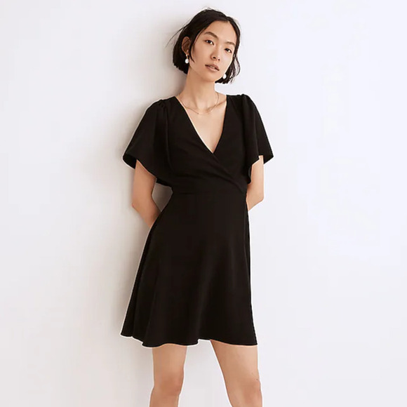 NWT Madewell Cape-Sleeve Mini Dress - Picture 1 of 7